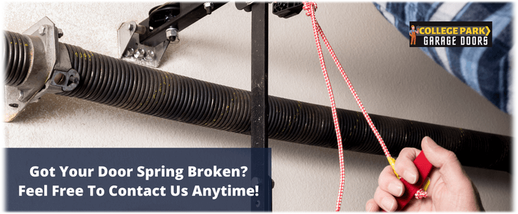 Broken Garage Door Spring Repair College Park MD (240) 249-4205